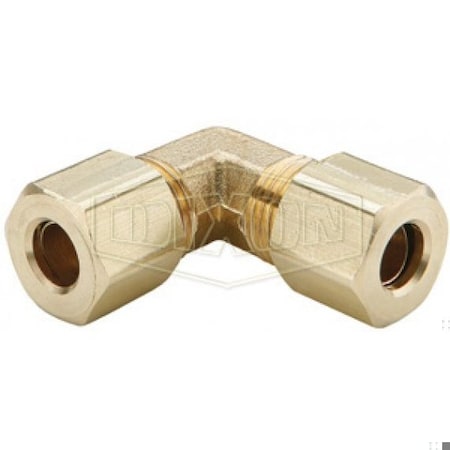 Dixon The Right Connection Compression Union Elbow, 3/16 in x 3/8-24 Nominal, Tube x Straight End Style, B 165C-03